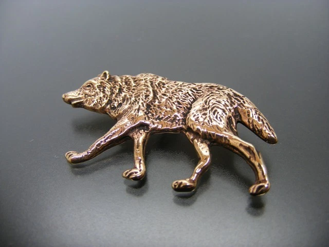 Wölfe Wolf Anhänger Amulett Talisman Bronzeanhänger Bronze LARP 17861C - Bild 1 von 1