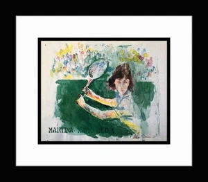 LEROY NEIMAN 'Martina Navratilova' - Custom Framed Art Print - Picture 1 of 1