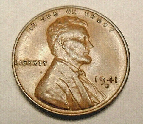 1941 S Lincoln Wheat Cent / Penny Coin  *VERY GOOD OR BETTER*  **FREE SHIPPING** Cover