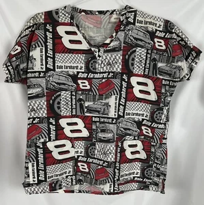 Vintage Dale Earnhardt Jr. NASCAR Nurse Scrub Top sz Small Uniform Doctor - Picture 1 of 2