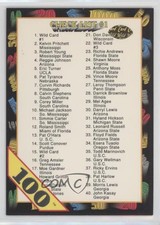 1991 Wild Card Draft 100 Stripe Checklist #157