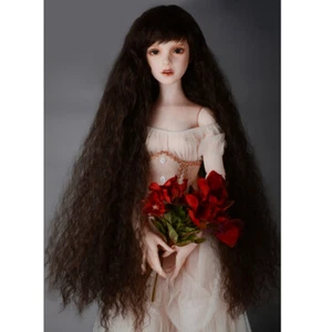 [Dollmore] BJD Trinity, lusion wig  (13-14 inch) Moore Sobazu Long Wig (Brown) - Picture 1 of 5