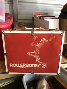 RARE Red Vtg 1980 Roller Bones Skating Skateboard Powell Case Rollerbones Derby - Picture 1 of 3