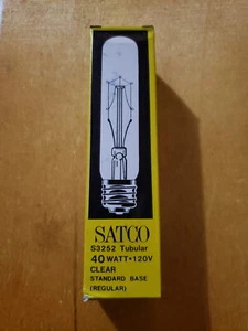Satco S3252 40 Watt T10 Medium Base Light Bulb, Clear (Box DDD) - Picture 1 of 1