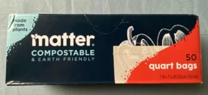 Matter kompostierbare Quart Beutel 50 Stück NEU - Bild 1 von 11