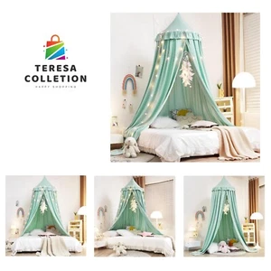 Decor Canopy for Kids Bed, Soft Smooth Playing Tent Canopy Girls Room Decorat... - Picture 1 of 9