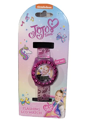 Nickelodeon Jojo Siwa Reloj LCD Intermitente Digital Rosa Fucsia Talla Única Niñas Foto 1 de 4