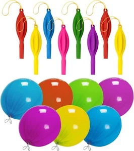 12Pcs Punch Balloons, 18 Inches Punching Balloons, Assorted Color Neon Punch Ba - Picture 1 of 7