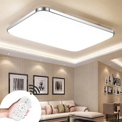 Plafoniere LED dimmerabili 72 W plafoniera moderna corridoio soggiorno lampada con FB - Immagine 1 di 4