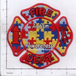 Patch du département de sauvetage incendie sensibilisation à l'autisme