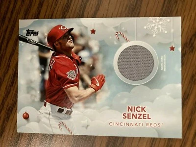 2020 Topps Walmart Holiday Relic  #WHR-NS Nick Senzel Cincinnati Reds NrMt - Image 1 of 2