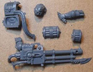 Chaos Marines - Havocs - Autocannon Ammo Head Arm Backpack (c) Bits Bitz 40K - Picture 1 of 1