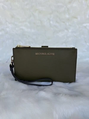 Michael Kors Jet Set Viaje Grande Doble Cremallera Cuero Muñequera (Lona) Foto 1 de 4