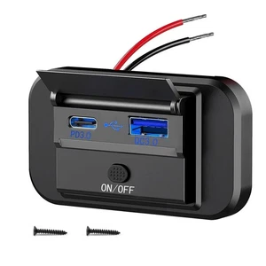 Dual USB QC3.0 und PD3.0 RV-USB-Steckdose 12-V-USB-LadegeräT Auto-USB-Ans3078 - Bild 1 von 8