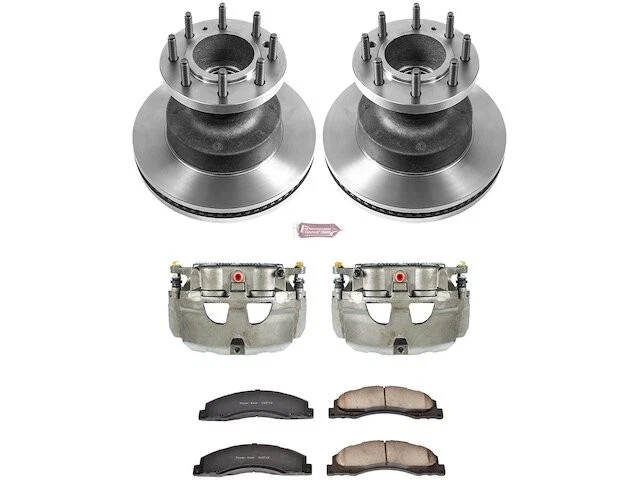 Front Brake Pad and Rotor Kit For 08-19, 21-25 Ford E350 Super Duty E450 FV34K8 - Imagem 1 de 1