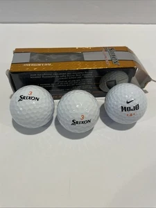 2 New Srixon Trispeed & 1 New Nike Mojo Ball In Srixon Sleeve Box, 3 Total Balls - Picture 1 of 5