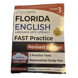 Florida English FAST Language Arts Literacy Practice book Grade 3 Rev. Edition - Picture 1 of 4