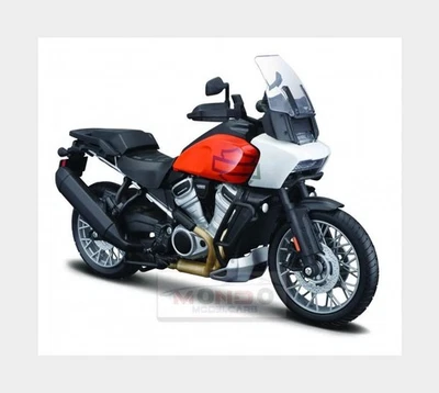 1:12 MAISTO Harley Davidson Pan America 1250 2021 White Orange Black MI32338 - Immagine 1 di 2