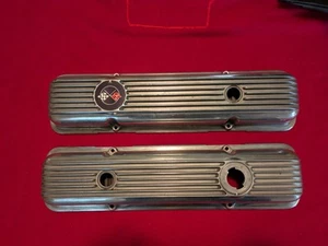 1969 Camaro Z28 302 Corvette LT-1 350 finned aluminum valve covers original GM - Picture 1 of 16