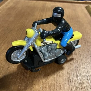 Tyco Harley Davidson Motocicleta Coche Ranura Amarillo Carretera Carrera Raro - Imagen 1 de 3