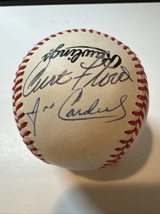 Jose Cardenal Curt Flood &12 Signed Ball 1994 St Louis Cardinals Fantasy Camp - Picture 1 of 9