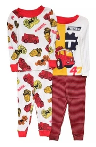 New Toddler Boys White & Red Tonka Truck 4 Piece Set Size 3T - Picture 1 of 1