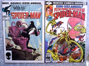 Web of Spiderman Annual #1 Spectacular Spiderman Annual #1 Marvel 1979 1985 - Picture 1 of 12