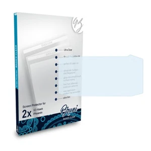 Bruni 2x Lámina Protectora para IO Hawk Phoenix Película Protectora - Imagen 1 de 3
