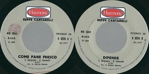 45 RPM Record Beppe Cantarelli – Like Fresh Bread // Depends - Picture 1 of 1