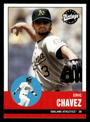 2001 Upper Deck Vintage #17 Eric Chavez Card Oakland Athletics - Image 1 of 2