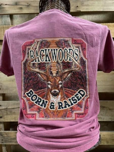 Camiseta Backwoods Born & Raised Deer colores cómodos unisex brillante - Imagen 1 de 1