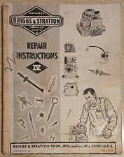 Briggs & Stratton Repair Instructions IV Manual MS-4750-101 Engine Guide 1976
