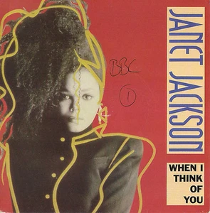 DISCO 45 GIRI JANET JACKSON - WHEN I THINK OF YOU / COME GIVE YOUR LOVE TO ME - Foto 1 di 1