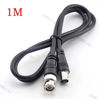 BNC Male To Female Extension Coaxial Cable RG59 Line Connector video balun 18H - Image 1 of 4