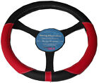 37-39cm Steering Wheel Glove cover RED KS1325 to fit Citreon C1 C2 C3 Picasso