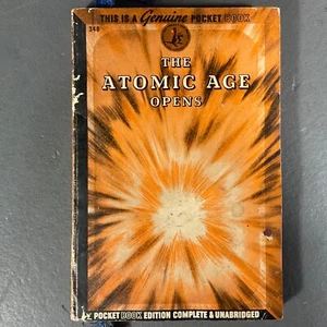 The Atomic Age Opens By The Editors Of Pocket Books Vintage Paperback Book 1945 - Picture 1 of 24
