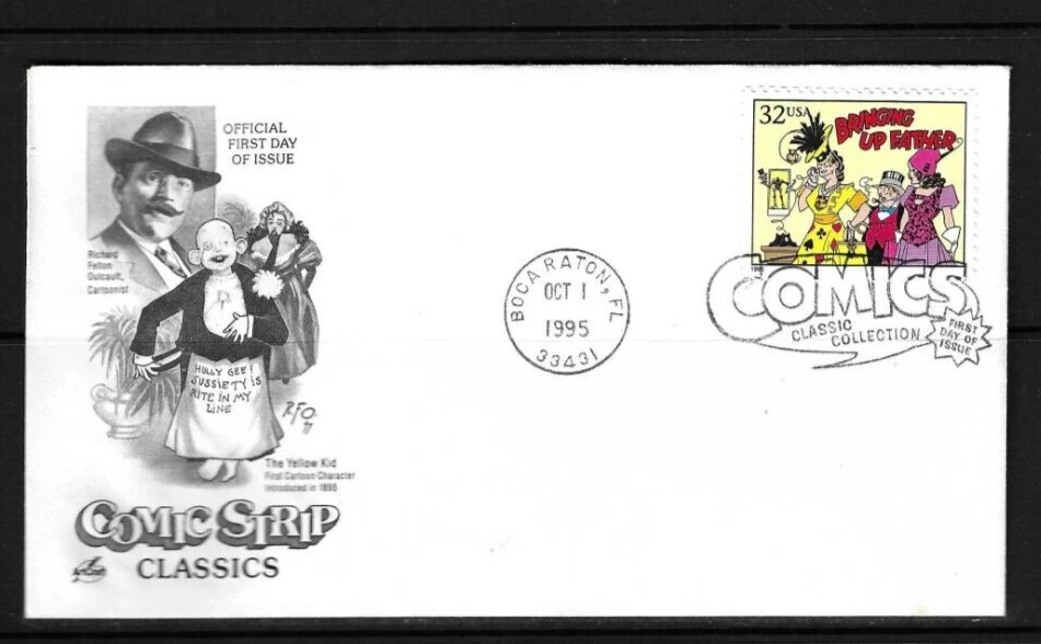 USA SC # 3000d Bringing Up Father - Comic Strip Classics - FDC . Artcraft Cachet - Image 1 of 1