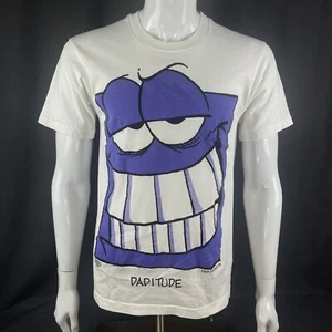 Freeze NY Face Offs Vintage 90's Daditude White Graphic T-Shirt Size Medium - Picture 1 of 8