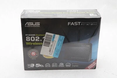 ASUS RT-AC68R Dual-band Gigabit Aimesh WiFi Router 802.11ac AC1900 - O11 - Image 1 of 4