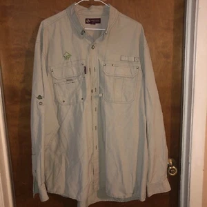 DRI-DUCK Long Sleeve Vented Shirt Size (XL) Botton Down Logo. Has A NP On It - Picture 1 of 7