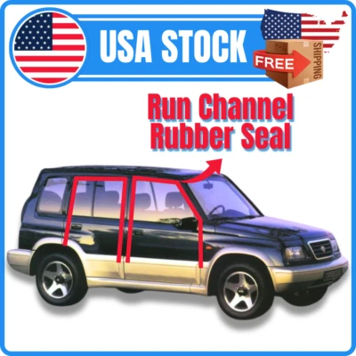 Подходит для Suzuki Vitara Escudo Sidekick SE416 JX JLX резиновое уплотнение для оконного канала - Изображение 1 из 4