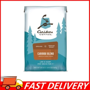 Caribou Coffee, Medium Roast Ground Coffee, Caribou Blend 20 Ounce Bag - Picture 1 of 9
