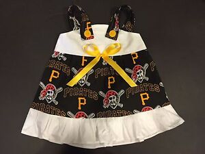 MLB Pittsburgh Pirates Baby Infant Toddler Girls Dress *YOU PICK SIZE*