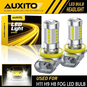 2-20PCS AUXITO H8 H11 H9 LED Fog Headlight Driving Light Bulb DRL Canbus 6G33 - Picture 1 of 25