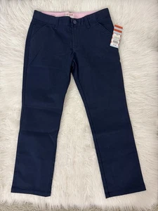 Cat & Jack NWT Girls Straight Fit School Uniform Pants, Navy Blue, Size 10 Plus - Picture 1 of 2