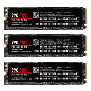 990 PRO M.2 SSD 1/2/4TB 3D TLC NAND 700TBW-2800TBW Lifespan Solid State Drive - Afbeelding 1 van 28