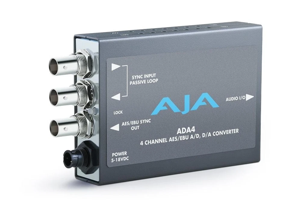 AJA ADA4 4-Channel Bi-Directional Audio A/D & D/A Converter or AES Synchronizer - Image 1 of 1