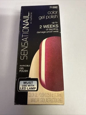 Esmalte en gel Sensationail by Nailene Color 71592 vino frambuesa - NUEVO Foto 1 de 2