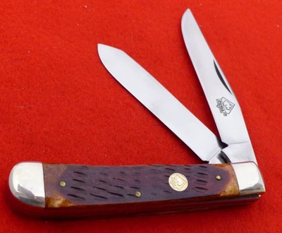 Cuchillo Trampero Puma Alemania 4.25" Hueso Cerrado 2 Hojas COMO NUEVO Foto 1 de 4