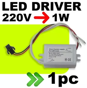 625/1# Driver LED 220v -----> 1w -- 1pc - Foto 1 di 1